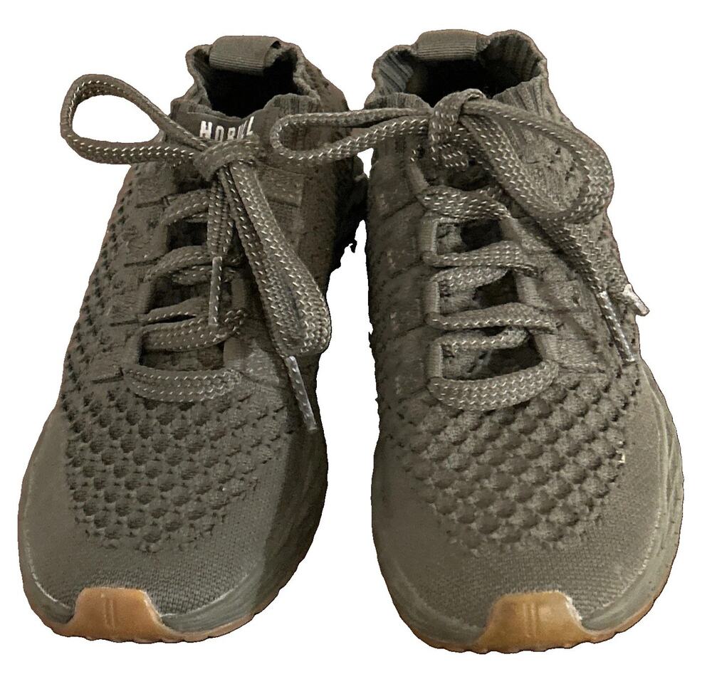 NOBULL Diamond Knit Allday Shoes Olive Army Green Gum Tread Men’s 5.5 Women’s 7